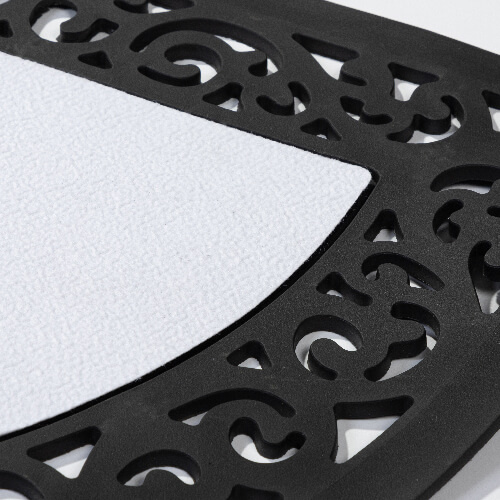 Polokruhová rohožka z PVC a plsti pro sublimaci