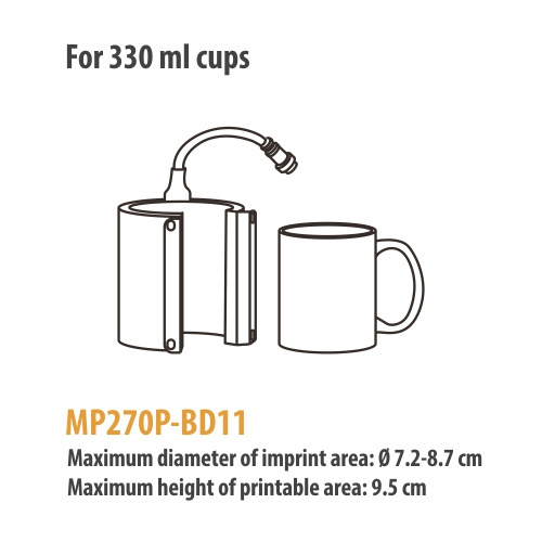 Tepelná objímka pro hrnky 330 ml pro lisy Craft Express Elite Pro / Pro Max