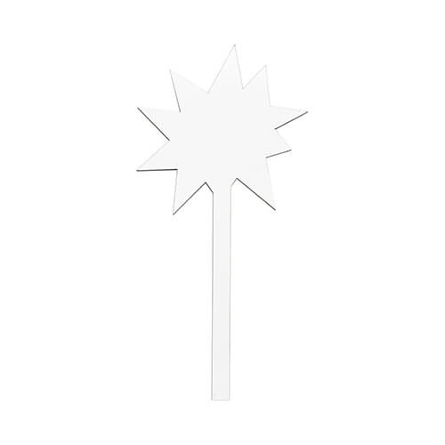 Informační cedule z dřevovláknitých desek pro sublimaci - hvězda