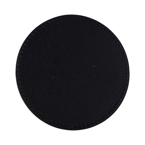 Kožená kulatá podložka pod hrnek pro sublimaci - hnědá