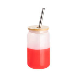 400 ml sklenice na sublimaci za studena - červená