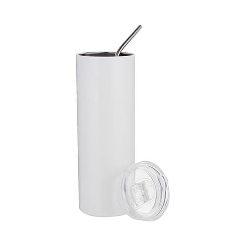 600 ml nádoba s brčkem pro sublimaci - bílá