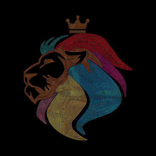 Velký zirkonový plech pro termotransfer - Lví král