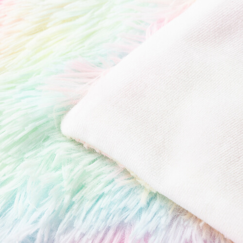 Barevný povlak na polštář 40 x 40 cm z dlouhosrstého rouna a mikrovlákna pro sublimaci