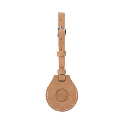 Kožená visačka na zavazadla / pouzdro AirTag pro sublimaci - hnědá