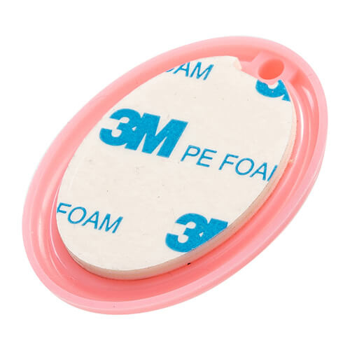 Malý plastový věšák pro sublimaci - růžový oválný