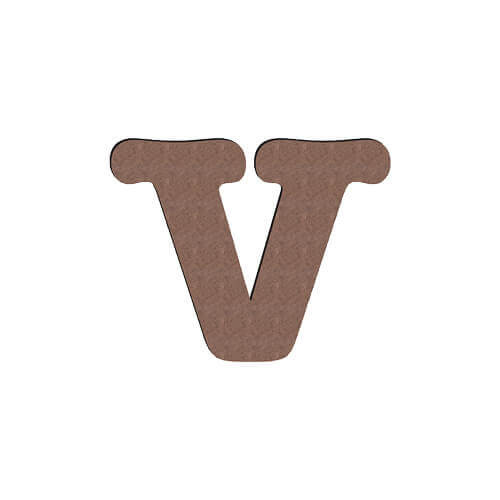 Dekorativní písmeno z MDF pro sublimaci 15 cm - V