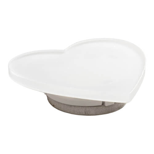 Akrylový odznak s barevným LED podsvícením pro sublimaci - srdce