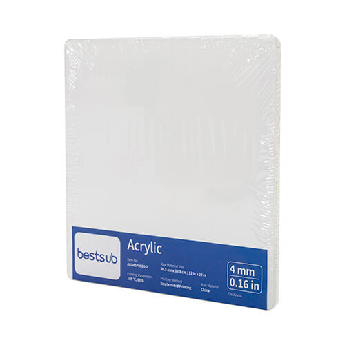 Akryl pro sublimaci 20 x 20 x 0,4 cm - 2 ks.