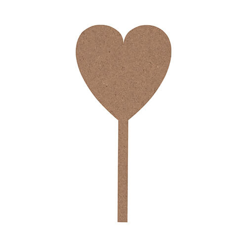 Informační cedule z dřevovláknitých desek pro sublimaci - srdce