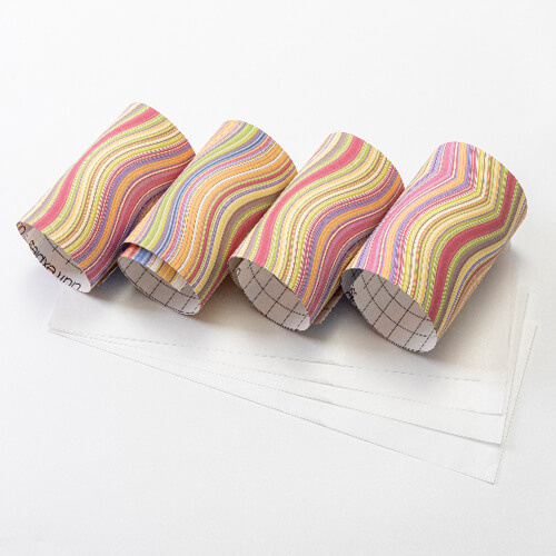 Barevné vlny přenosový arch 30,5 x 11,4 cm - 4 ks.