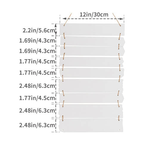 Devět závěsných rámů MDF pro sublimaci