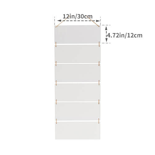 Šest obdélníkových závěsných rámů MDF pro sublimaci