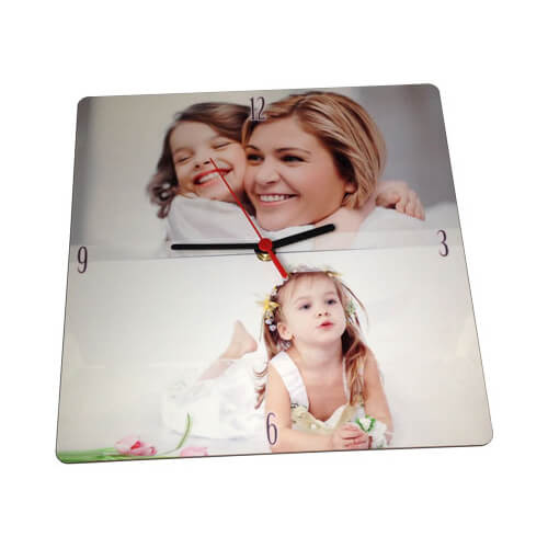 Nástěnné hodiny z MDF 28,5 x 28,5 cm Sublimační termotransferový tisk