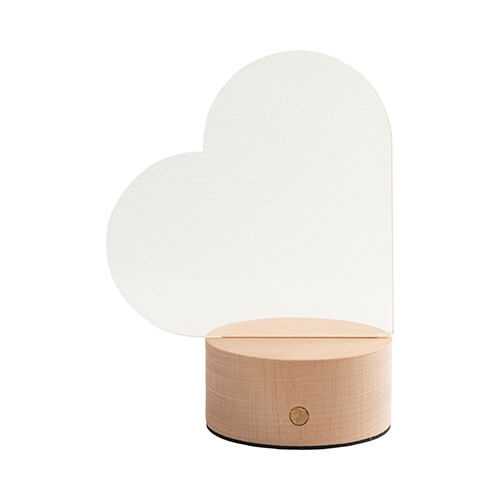 Akrylový rámeček se třpytkami pro sublimaci - srdce