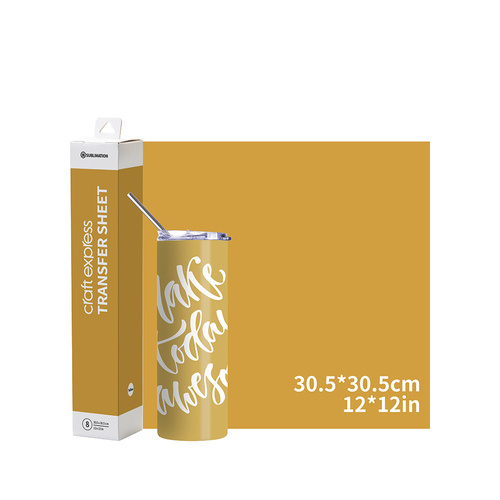 Craft Express přenosová fólie žlutá 30,5 x 30,5 cm - 8 ks.