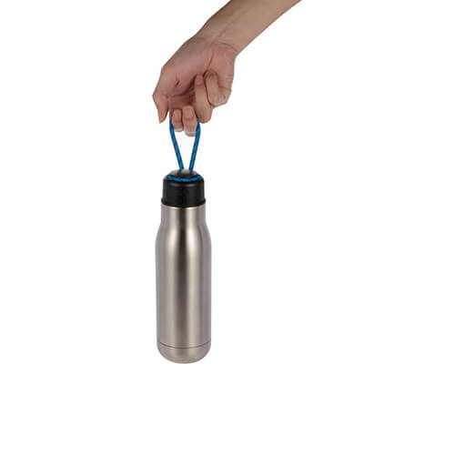 Bidon - nápojová láhev 500 ml s uchem - sublimační linka - stříbrná