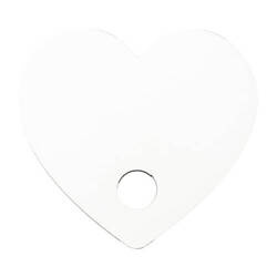 Vláknitá jmenovka pro hrnek 780 / 900 / 1050 / 1260 ml pro sublimaci - srdce