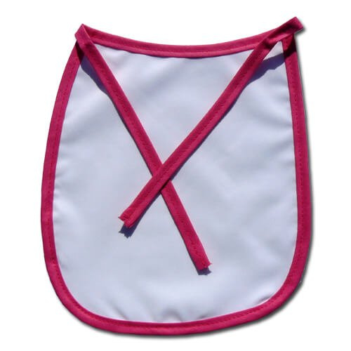 Dětský bryndáček Premium Růžové lemování Sublimace Termotransfer