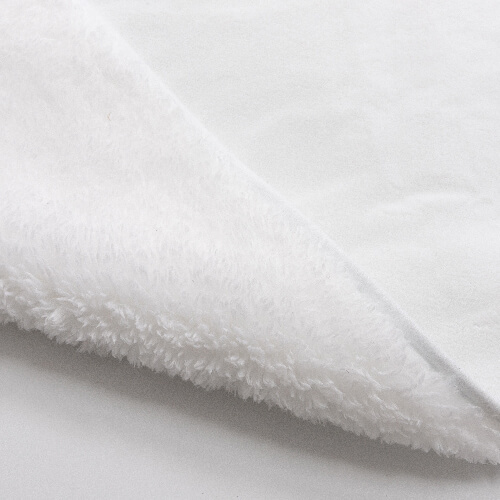 Deka z mikrovlákna a arktického rouna s kapucí pro sublimaci - bílá