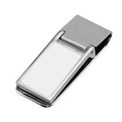 Obdélníkový klip na bankovky 2,2 x 6 cm sublimační termotransferový