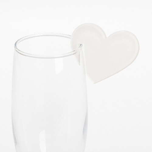 Akrylový skleněný závěs pro sublimaci - srdce