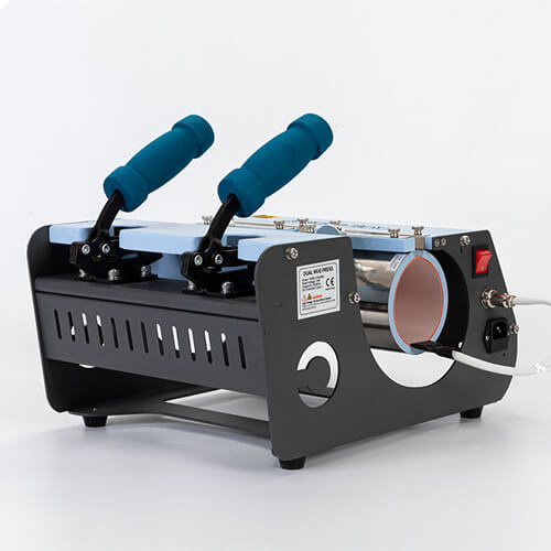 Dvoustaniční lis na hrnky a nádoby - model 3 v 1