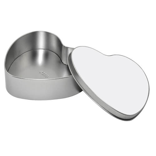 Kovová krabička - srdce - sublimační termotransfer