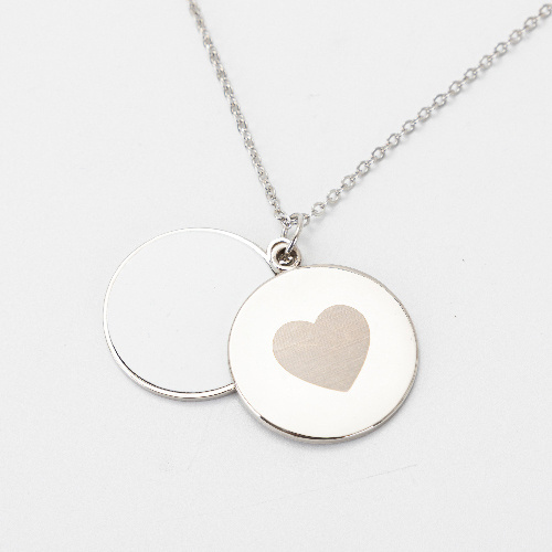 Kulatý medailon pro sublimaci - srdce