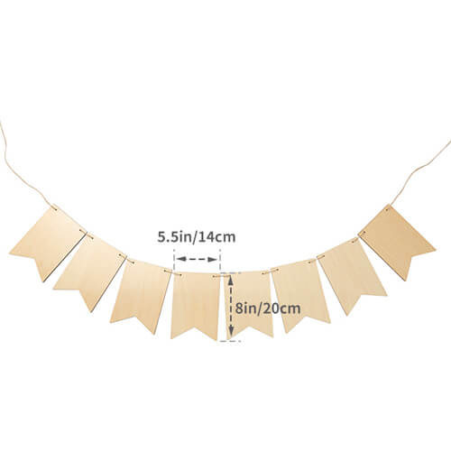 Nástěnná dekorace z překližky pro sublimaci - 8 vlajek