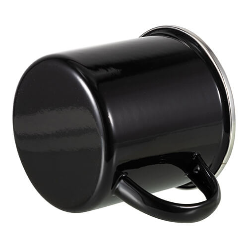 Kovový hrnek o objemu 360 ml pro termotransfer - černý