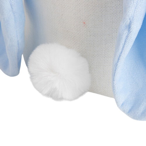 Sáček ve tvaru zajíce pro sublimaci - modré uši