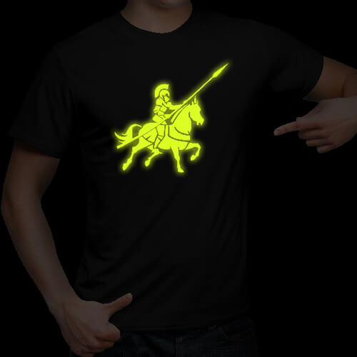 Luminiscenční flex fólie - žlutá, zeleně svítící