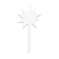 Informační cedule z dřevovláknitých desek pro sublimaci - hvězda