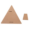 Trojúhelníkový fotorámeček z MDF pro sublimaci - 22,8 x 25,4 cm