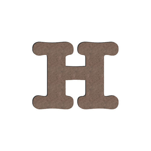 Dekorativní písmeno z MDF pro sublimaci 10 cm V