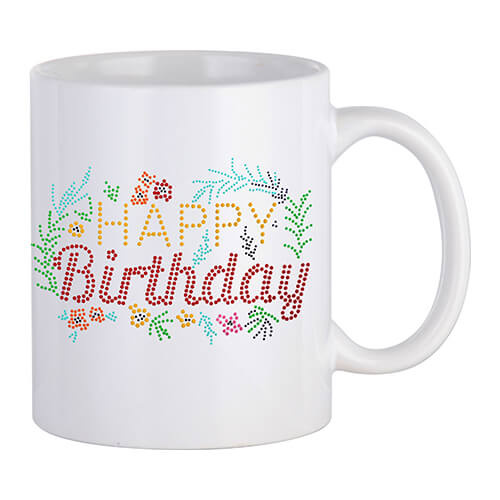 Zirkoniová fólie pro termotransfer - Happy Birthday