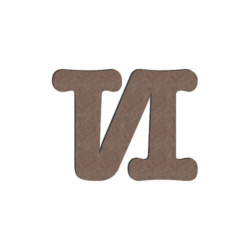 Dekorativní písmeno z MDF pro sublimaci 10 cm N