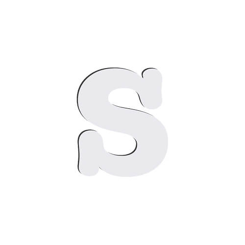 Dekorativní písmeno z MDF pro sublimaci 10 cm S