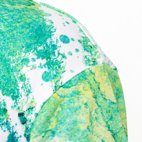 Tričko Cotton-Like Bělený Leopard Summer Green pro sublimaci