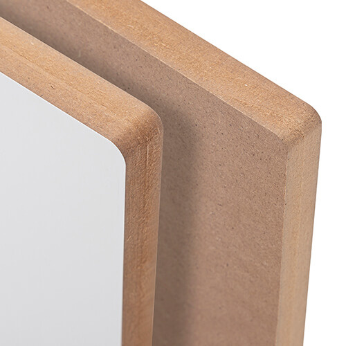 Vláknitá deska pro sublimaci 20 x 20 x 1,5 cm - 2 kusy. - světle hnědá záda