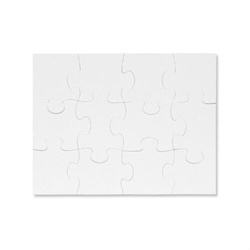 Puzzle 18 x 13 cm (12 dílků) - pro sublimaci