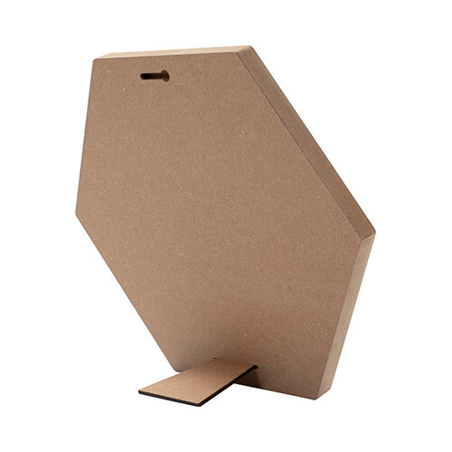 Šestihranný rámeček na fotografie z MDF pro sublimaci - 25,4 x 30,5 cm