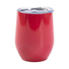 360 ml hrnek na svařené víno pro sublimaci - červený s uzavíratelným otvorem na pití