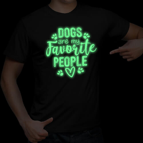 Luminiscenční flex fólie - bílá, zeleně svítící