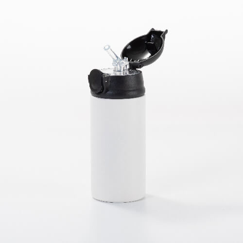 Dětská nerezová láhev o objemu 360 ml pro sublimaci - matná bílá