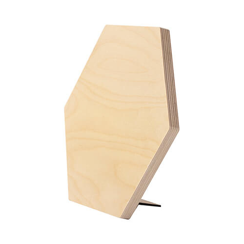 Šestihranný překližkový fotorámeček pro sublimaci - 30,5 x 25,4 cm