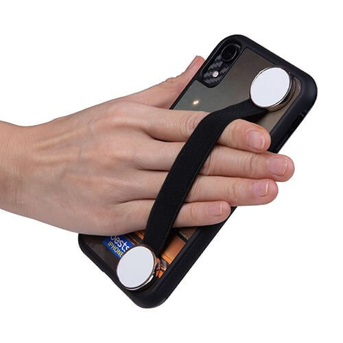 Gumový držák na smartphone pro sublimaci - černý