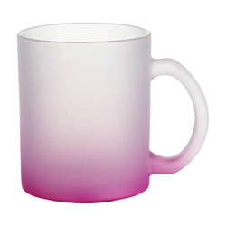 Hrnek z matného skla o objemu 330 ml pro sublimaci - fialový gradient