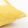 Lněný povlak na polštář 40 x 40 cm Bělený hvězdně žlutý pro sublimaci